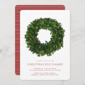 Boxwood met kerstfeestdag kaart (Voorkant / Achterkant)