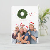 Boxwood Wreate kerstfeestdag Kaart (Staand voorkant)