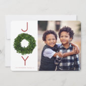 Boxwood Wreate kerstfeestdag Kaart (Voorkant)