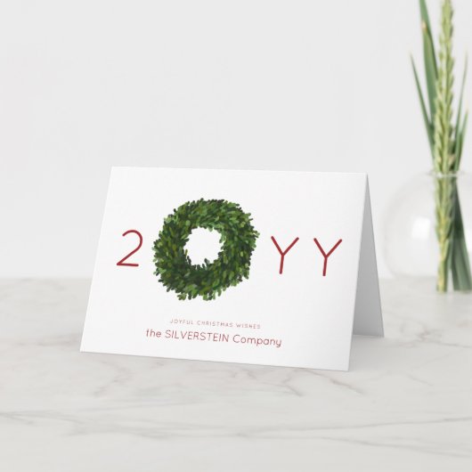 Boxwood Wreath kerstfeestay Corporate Folded (Voorkant)