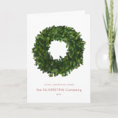 Boxwood Wreath kerstfeestay Corporate Folded (Voorkant)