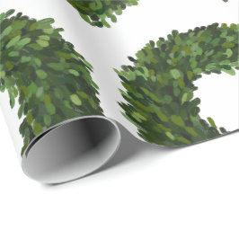 Boxwood Wreath Kerstfeestdag Cadeaupapier
