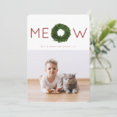 Boxwood Wreath Pet Kerstfeestdag Flat Kaart (Staand voorkant)