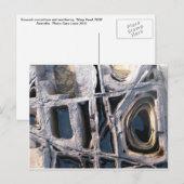 Boxwork Concretions on Wasp Head Briefkaart (Voorkant / Achterkant)