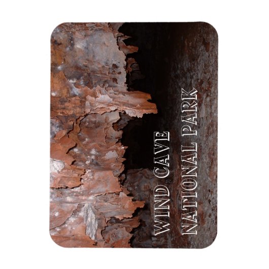 Boxwork, grotwormen, Wind Cave, South Dakota Magneet (Verticaal)