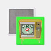 Boxy Retro Console Televisie Magneet (Voorkant / Achterkant)