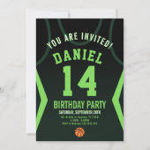 Boy 14 Birthday Invitation Kaart (Voorkant)