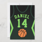 Boy 14 Birthday Invitation Kaart (Achterkant)