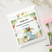 Boy 1st Birthday Dinosaur One A Saurus Favour Bags Bedankzakje (Gezegeld)