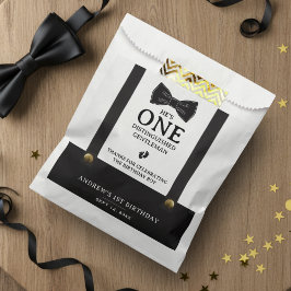 Boy 1st Birthday One Distinguished Gentleman Bedankzakje