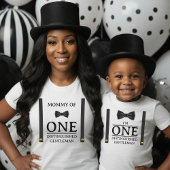 Boy 1st Birthday One Distinguished Gentleman Mom T-shirt