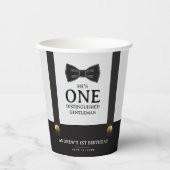 Boy 1st Birthday One Distinguished Gentleman Papieren Bekers (Voorkant)