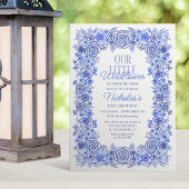 Boy 1st Birthday Wildflower Bloemen Kaart