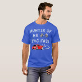 Boy 2e Verjaardag Racer TanteTwo Fast 2e Race BDA T-shirt (Voorkant volledig)
