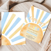 Boy A Little Ray of Sunshine Baby shower Kaart