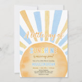 Boy A Little Ray of Sunshine Baby shower Kaart (Voorkant)