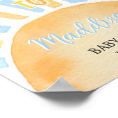 Boy A Little Ray of Sunshine Baby shower Welkom Poster (Hoek)