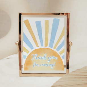 Boy A Little Ray of Sunshine Bedankt voor je komst Poster