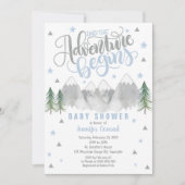 Boy Adventure Baby shower Uitnodiging (Voorkant)