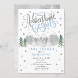 Boy Adventure Baby shower Uitnodiging