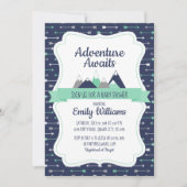 Boy Adventure wacht op uitnodiging baby shower (Voorkant)