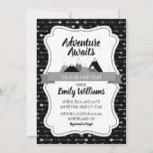 Boy Adventure wacht op uitnodiging baby shower (Voorkant)