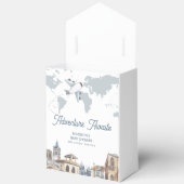 Boy Adventure World Map Airplane Baby Shower  Bedankdoosjes (Open)