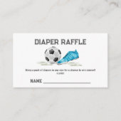 Boy All Star Soccer Diaper Raffle Baby Shower  Informatiekaartje (Voorkant)