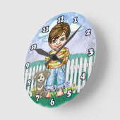 Boy and Dog  Ronde Klok (Hoek)