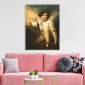 Boy and Rabbit, c.1814 Canvas Afdruk (Insitu (Woonkamer))