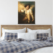 Boy and Rabbit, c.1814 Canvas Afdruk (Insitu (Slaapkamer))