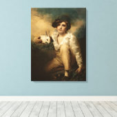 Boy and Rabbit, c.1814 Canvas Afdruk (Insitu (Houten vloer))