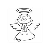 Boy Angel Art Stamp Rubberstempel (Afrduk)
