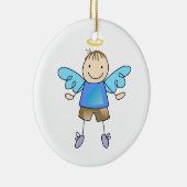 BOY ANGEL KERAMISCH ORNAMENT (Rechts)