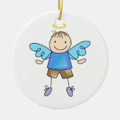 BOY ANGEL KERAMISCH ORNAMENT (Voorkant)