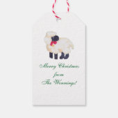 Boy Angel met het label van het cadeau van Lamb Cadeaulabel (Achterkant)