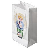 Boy Angel met Lamb cadeautas (Voorkant Gekanteld)