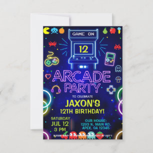 Boy Arcade verjaardagsfeestje, arcade gaming uitno Kaart