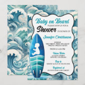 Boy Baby aan boord Baby shower Kaart (Voorkant / Achterkant)