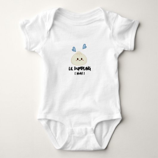 Boy Baby Bodysuit, Schattige Lil Dumpling Romper (Voorkant)