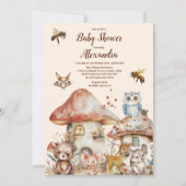 Boy Baby Boho Woodland Baby shower Kaart (Voorkant)