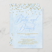 Boy Baby Brunch Baby Shower Uitnodigingen (Voorkant / Achterkant)