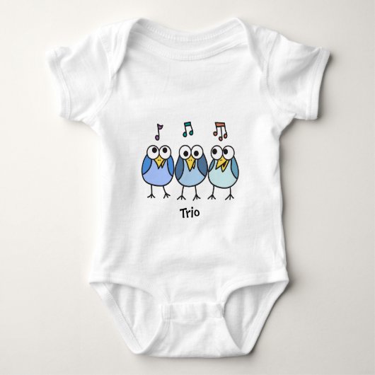 Boy Baby Byrdies Trio Romper (Voorkant)