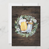 Boy Baby gaat Baby shower-uitnodiging brouwen Kaart (Achterkant)