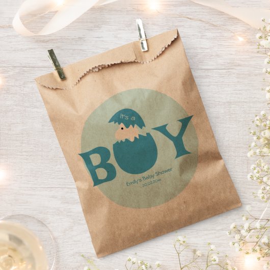 Boy Baby Gender Reveal Party Bedankzakje (Geknipt)