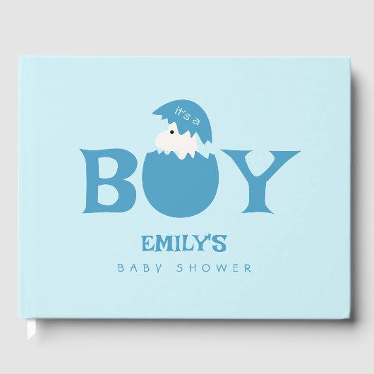 Boy Baby Gender Reveal Party Gastenboek (Voorkant)