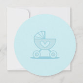 Boy Baby Gender Reveal Party Kaart (Achterkant)