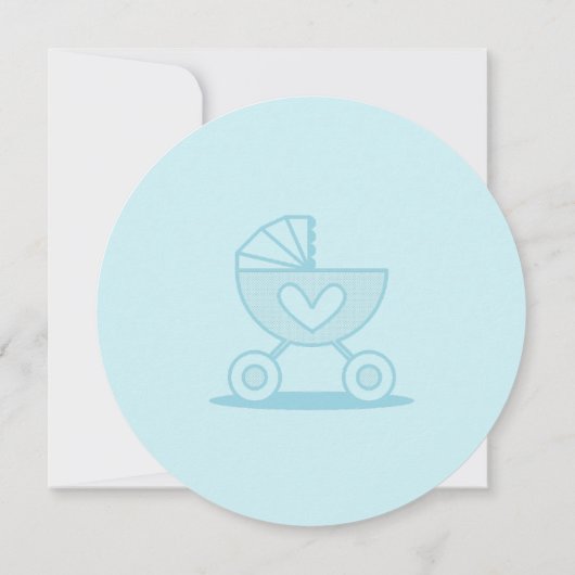 Boy Baby Gender Reveal Party Kaart (Achterkant)