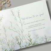 Boy Baby in Bloom Blue Floral Shower