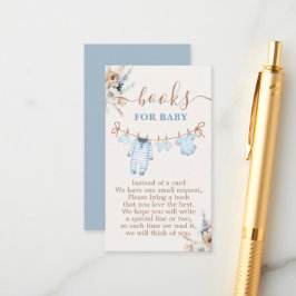 Boy Baby Kleding Baby shower Boeken voor Baby Informatiekaartje